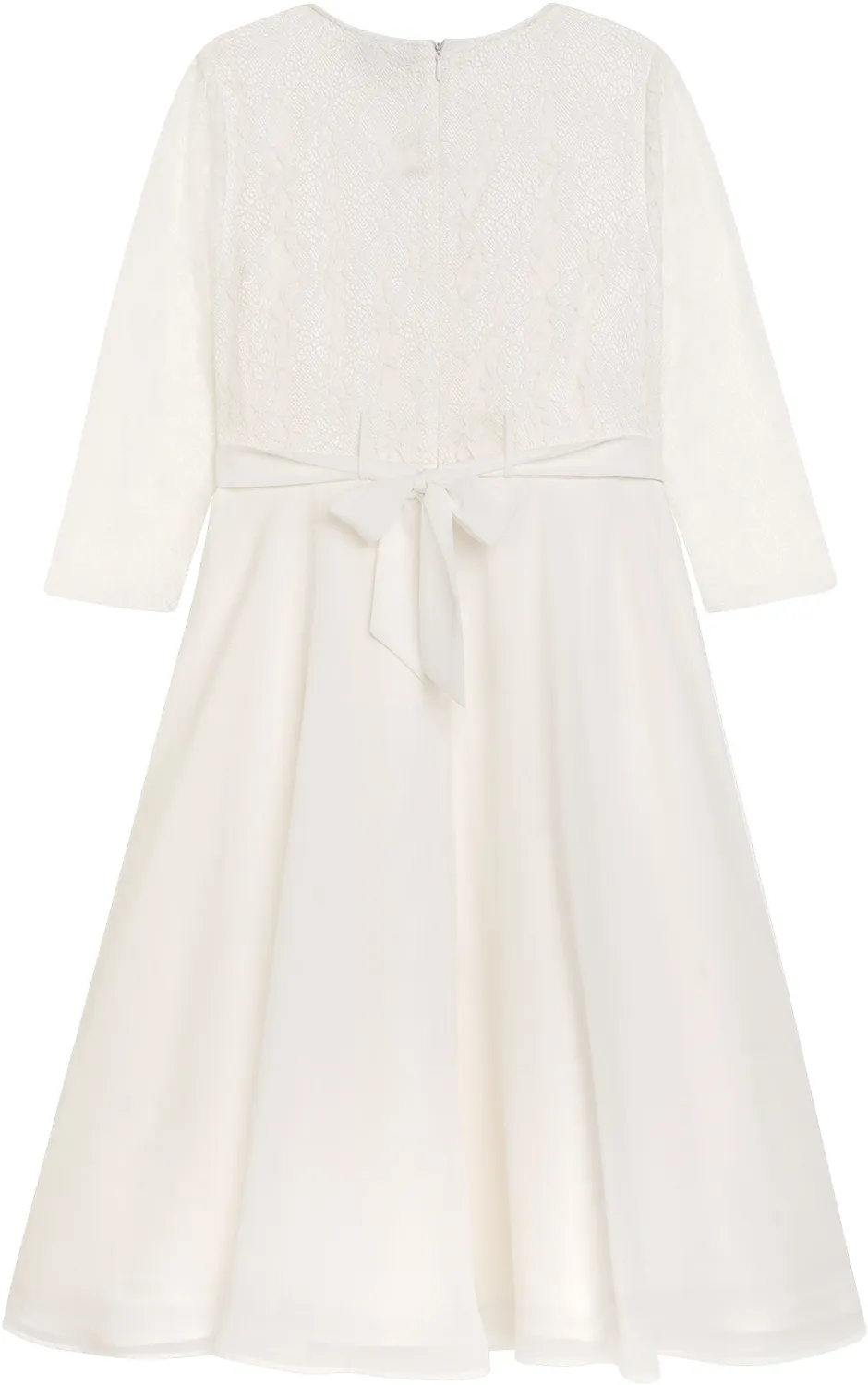 DANAMADE Kommunionkleid festliches Kinderkleid Asya ecru