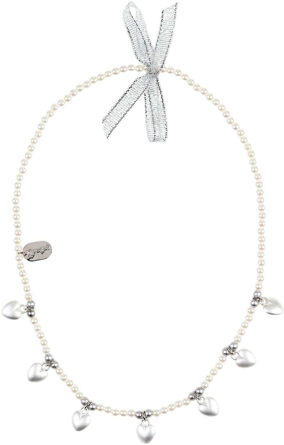 Souza Kinder-Halskette Perlen mit Herzen Elyane