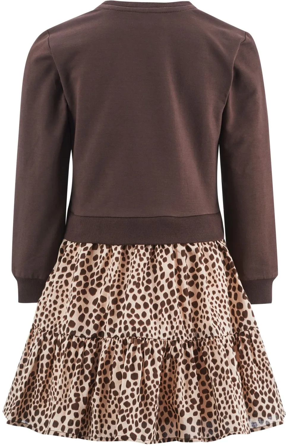 Happy Girls Mädchen Sweat-Kleid braun hinten