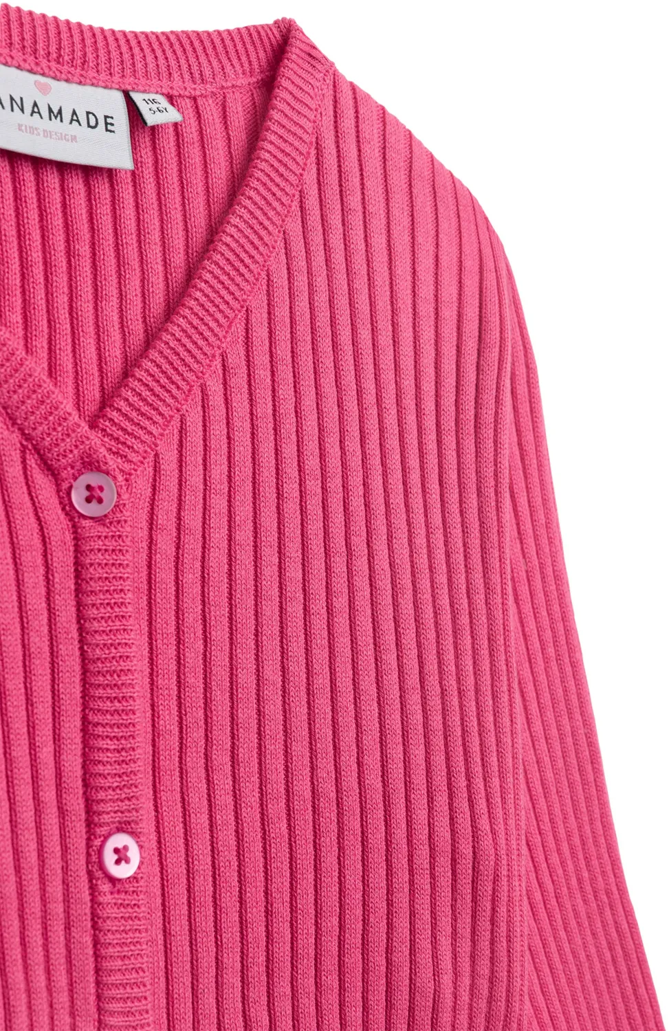DANAMADE Mädchen Cardigan Strickjacke Milou pink