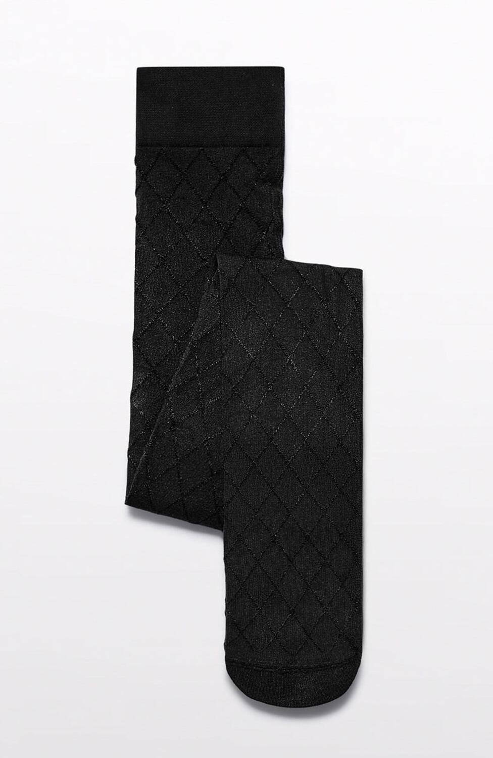 abel & lula Kinder M&auml;dchen Strumpfhose Rauten schwarz