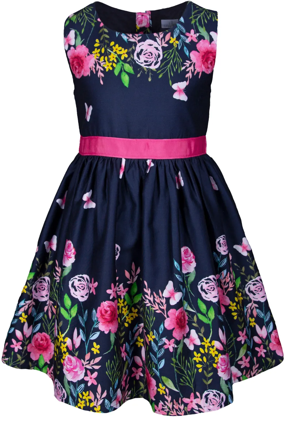 Happy Girls M&auml;dchen Kleid Sommerkleid Landlust blau