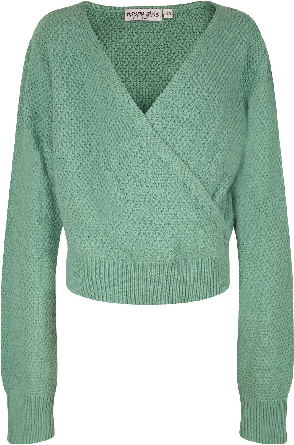 Happy Girls Kinder M&auml;dchen Pullover in Wickeloptik gr&uuml;n