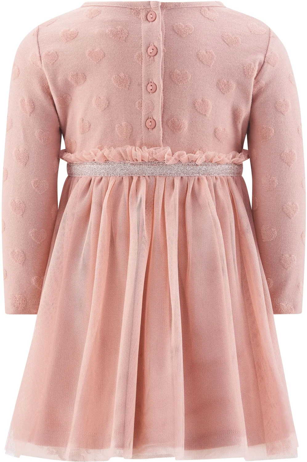 Happy Girls Mädchen Kinder Kleid Herz rosa